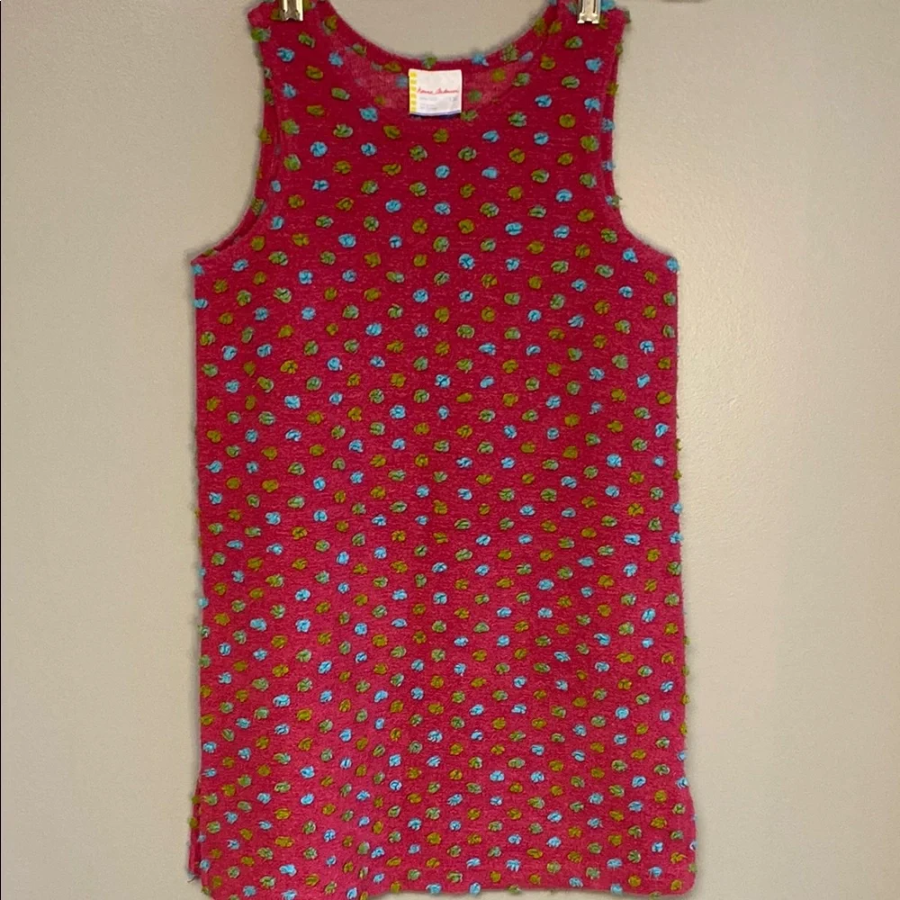 Hanna Andersson Red and Blue Polka Dot Tank Top - Picture 3 of 7